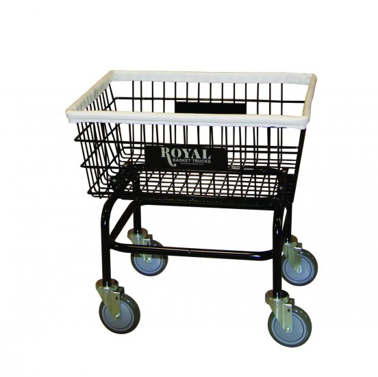 Small Wire Laundry Cart - No Hanger Bar - Click Image to Close