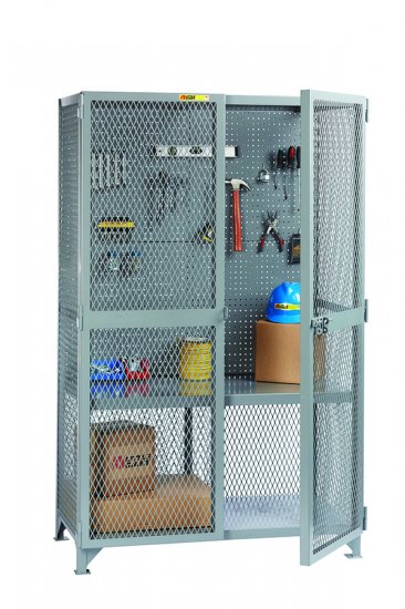 24"D x 60"W x 78" H w/ Pegboard Panel - Click Image to Close