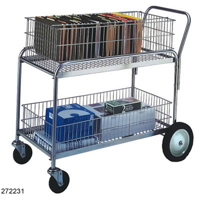 Wire Basket Cart: Medium - Click Image to Close