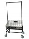 Wire Laundry Cart Tapered Front & Hanger Bar