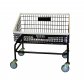 Wire Laundry Cart w/ Tapered Front No Hanger
